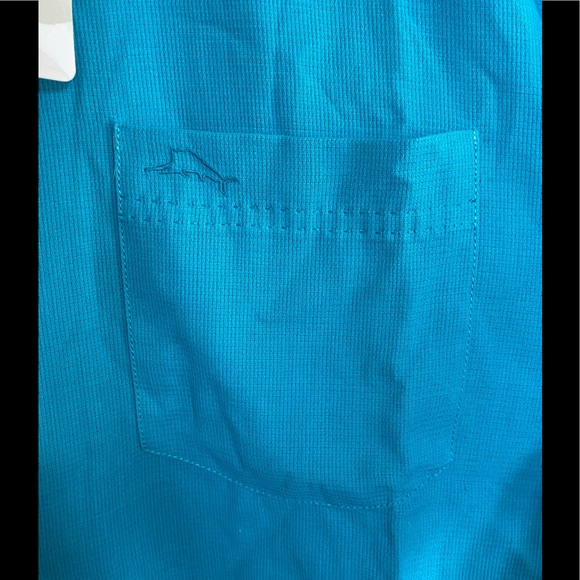 NEW Tommy Bahama Men’s Royal Bermuda Camp Shirt Riviera Azure Size L - Picture 5 of 10